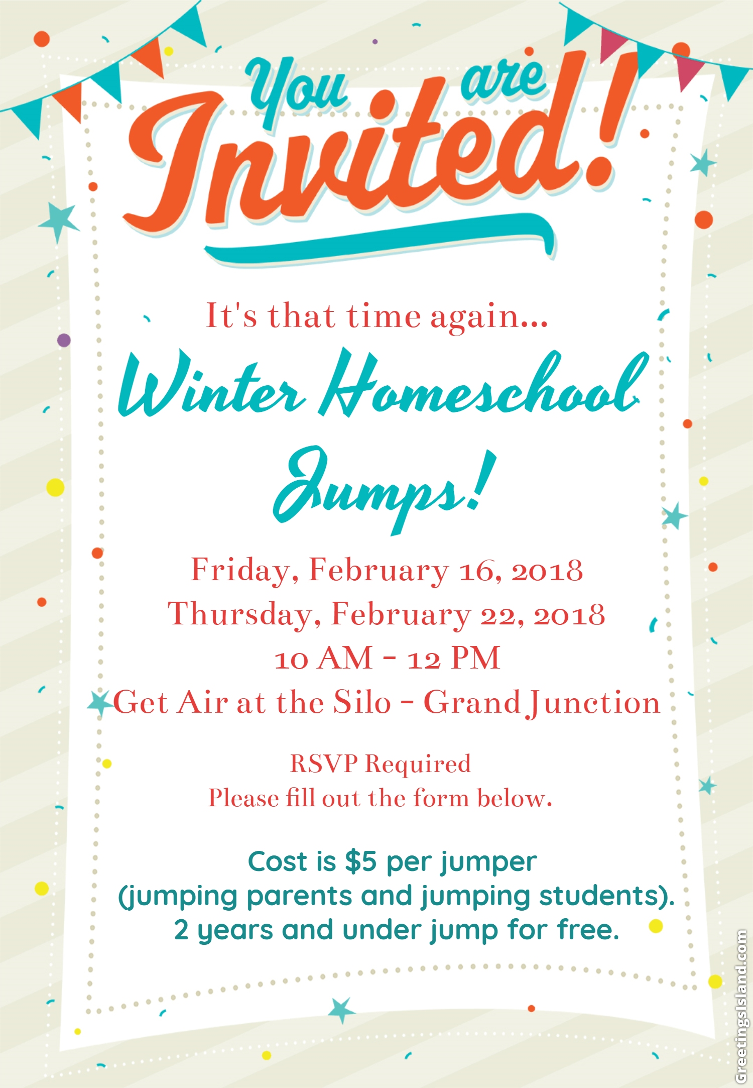 Winter Homeschool Jumps!